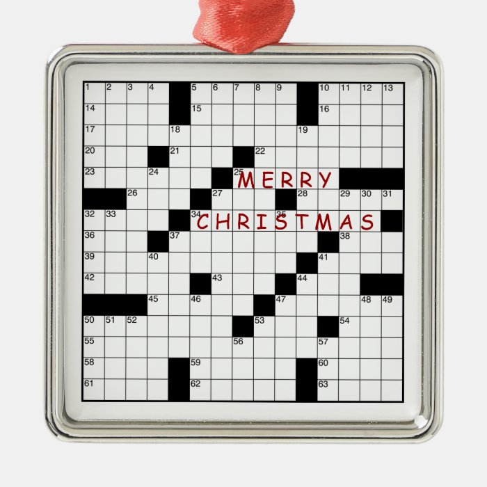 crossword puzzle silver colored square decoration zazzle crossword puzzle silver colored square decoration zazzle
