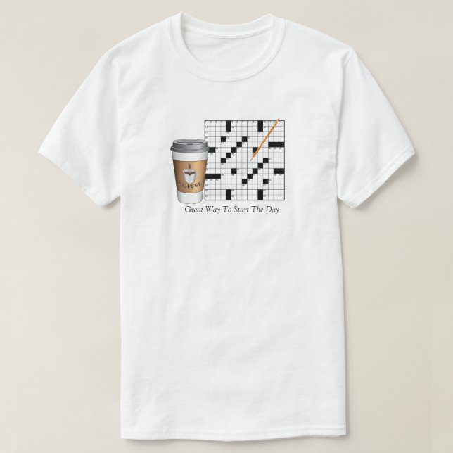 Crossword Puzzle T-Shirt (Design Front)