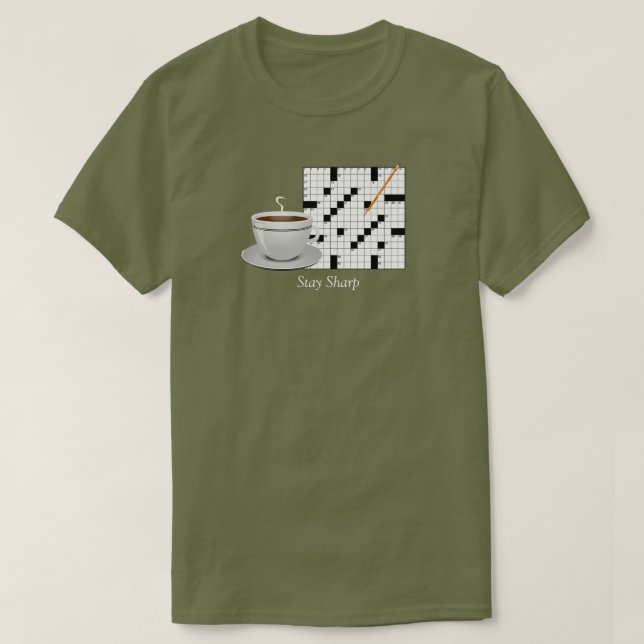 Crossword Puzzle T-Shirt (Design Front)