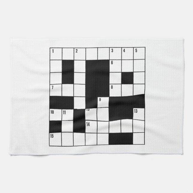 Crossword Puzzle Tea Towel (Horizontal)