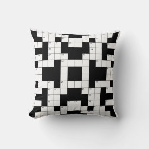 Crossword Puzzle  Throw Pillow
