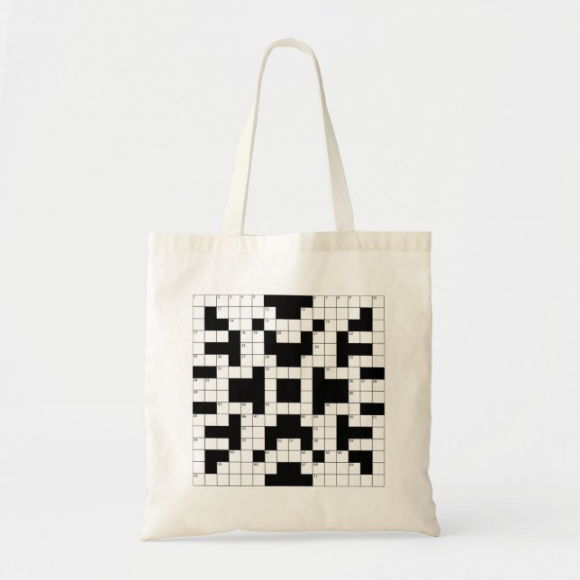 Crossword Puzzle Tote Bag (Front)