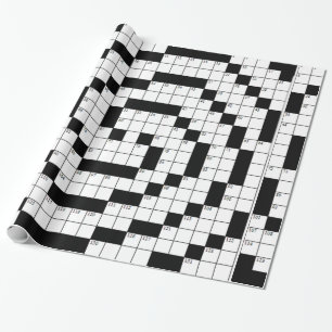 Crossword Puzzle Wrapping Paper
