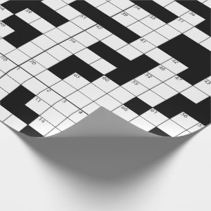 Crossword Puzzle Wrapping Paper
