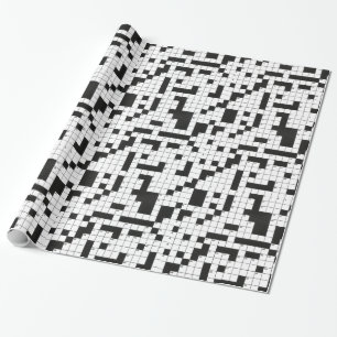 Crossword Puzzle Wrapping Paper
