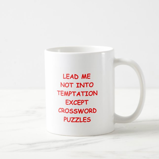 crossword puzzles coffee mug (Right)