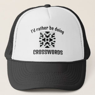 Crossword Puzzles Design Hat