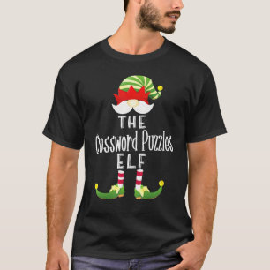 Crossword Puzzles Elf Group Christmas Pajama Party T-Shirt