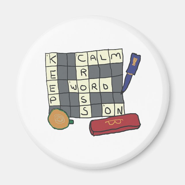 Crossword Puzzles Magnet (Front)
