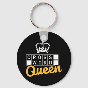 Crossword queen key ring