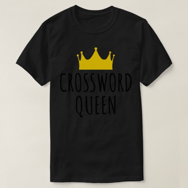 Crossword Queen T-Shirt (Design Front)