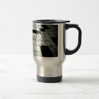 Crossword travel mug
