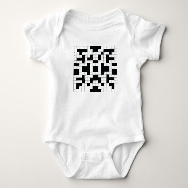 Crosswords are Awesome! Baby Bodysuit (Front)