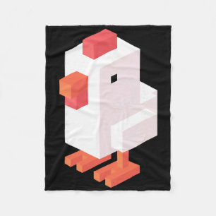 Crossy Road Chicken Clic Fleece Blanket