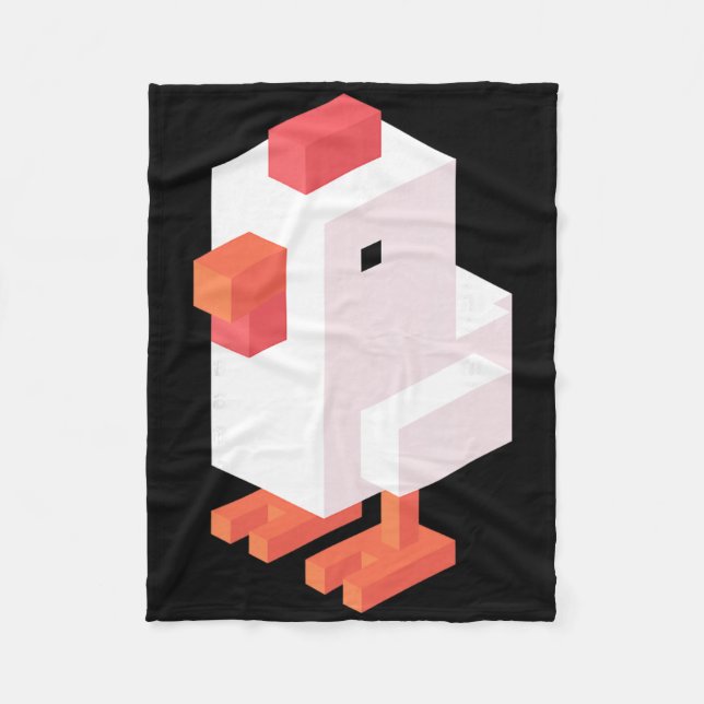 Crossy Road Chicken Clic  Fleece Blanket (Front)