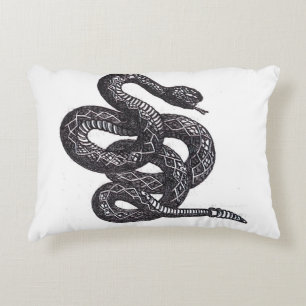 Crotalus Cascavella Snake (Venemous Pit Viper) Decorative Cushion
