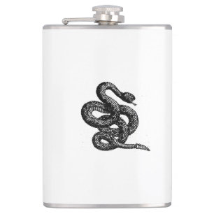 Crotalus Cascavella Snake (Venemous Pit Viper) Hip Flask
