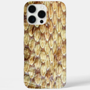 CROTALUS, PRINTED RATTLESNAKE SKIN Cream Brown iPhone 16 Pro Max Case