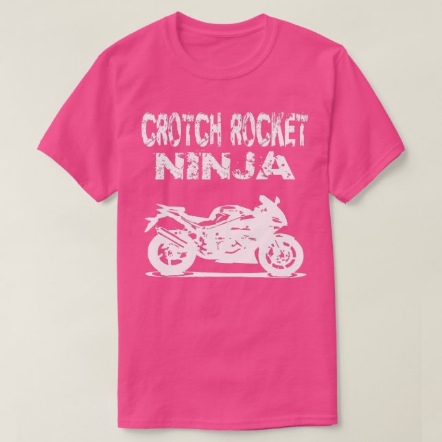 Crotch Rocket Motorcycle Rider Ninja  T-Shirt (Design Front)