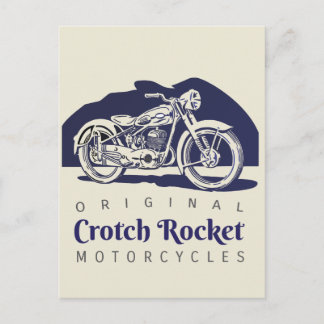 Crotch Rocket motorcycles ad Postcard - 6 styles