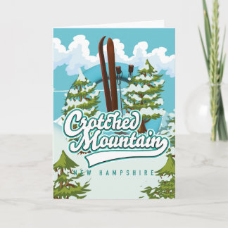 Crotched mountain new Hampshire ski, Holiday Card