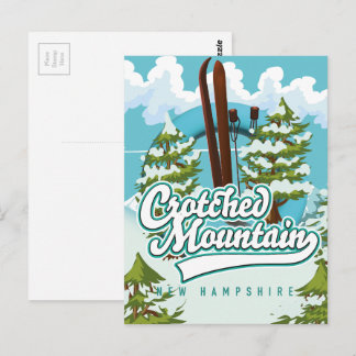 Crotched mountain new Hampshire ski, Postcard