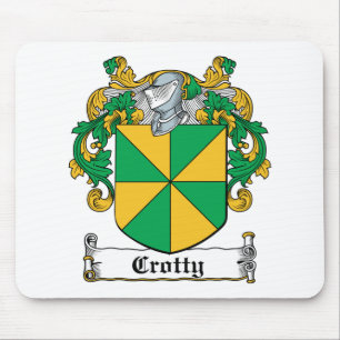 Crotty Family Crest Mouse Mat