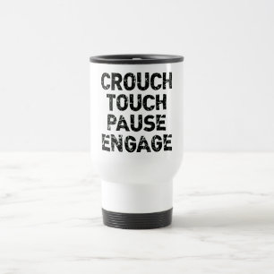 Crouch Touch Pause Engage Rugby Tees Travel Mug
