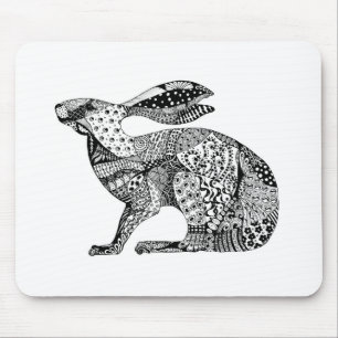 Crouching Hare Mouse Mat