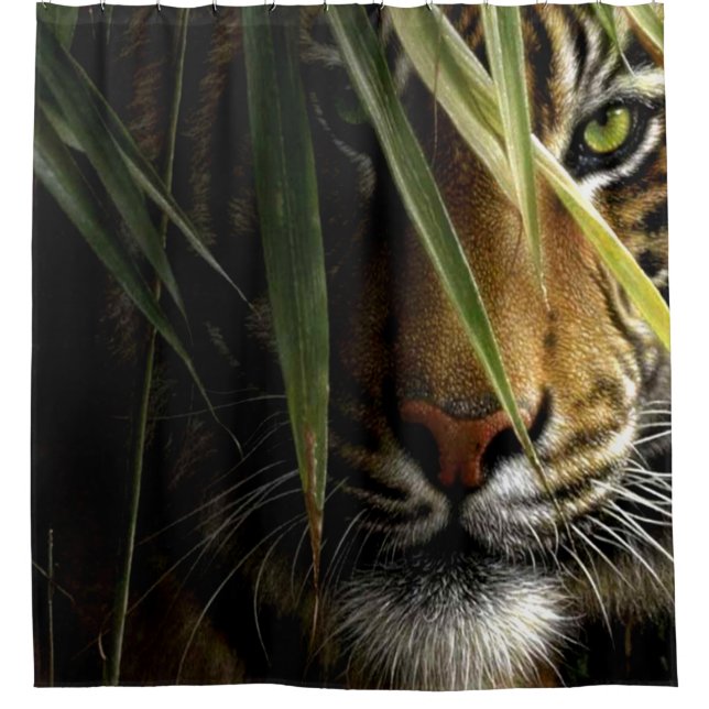 Crouching Tiger Shower Curtain (Front)