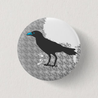 Crow 3 Cm Round Badge