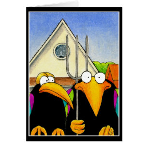 Crow American Gothic Valentine or Anniversary