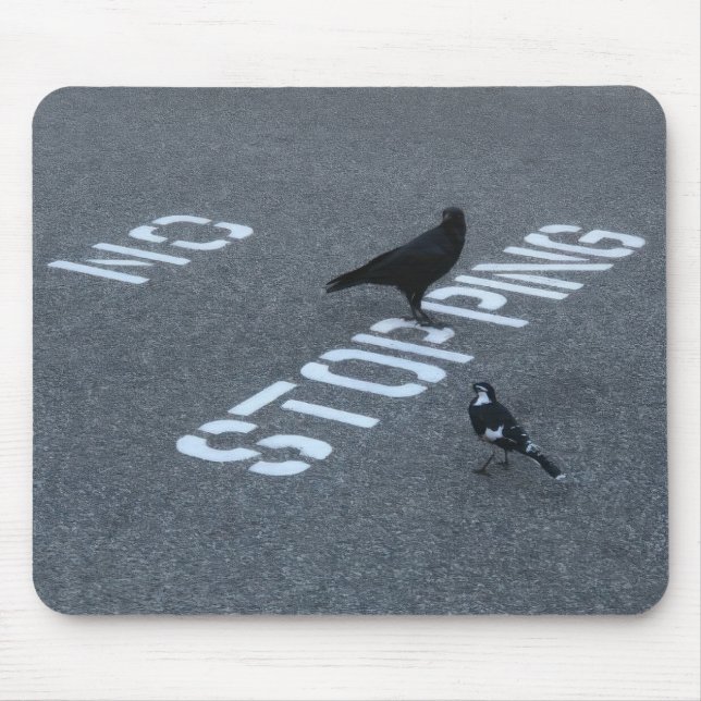 Crow and Magpie Mouse Mat (Front)