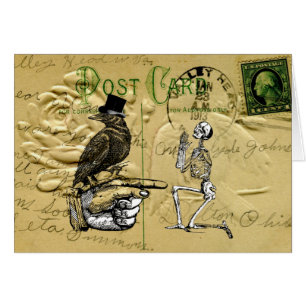 Crow and skeleton