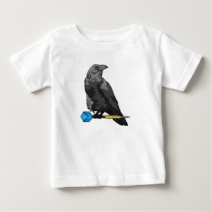 Crow at Darts with Dart Baby T-Shirt