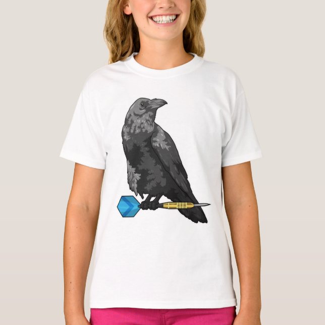 Crow at Darts with Dart T-Shirt (Front)