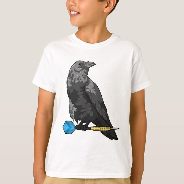 Crow at Darts with Dart T-Shirt (Front)