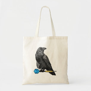 Crow at Darts with Dart Tote Bag