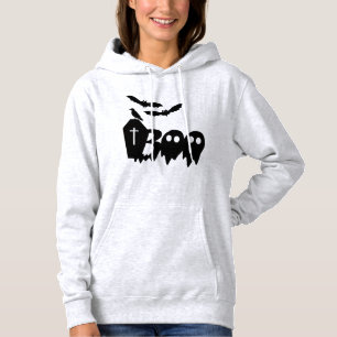 Crow Bats Coffin Boo Hoodie - Scary Halloween