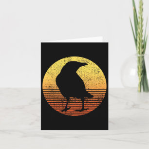 Crow Bird Lover Raven Vintage  Card