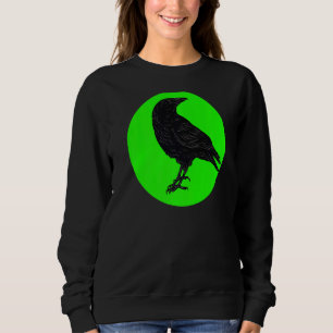 Crow Bird Raven Viking Crow Silhouette Bird Sweatshirt