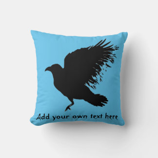 Crow - black cushion