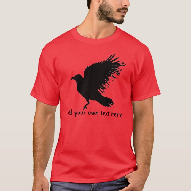 Crow - black T-Shirt (Front)