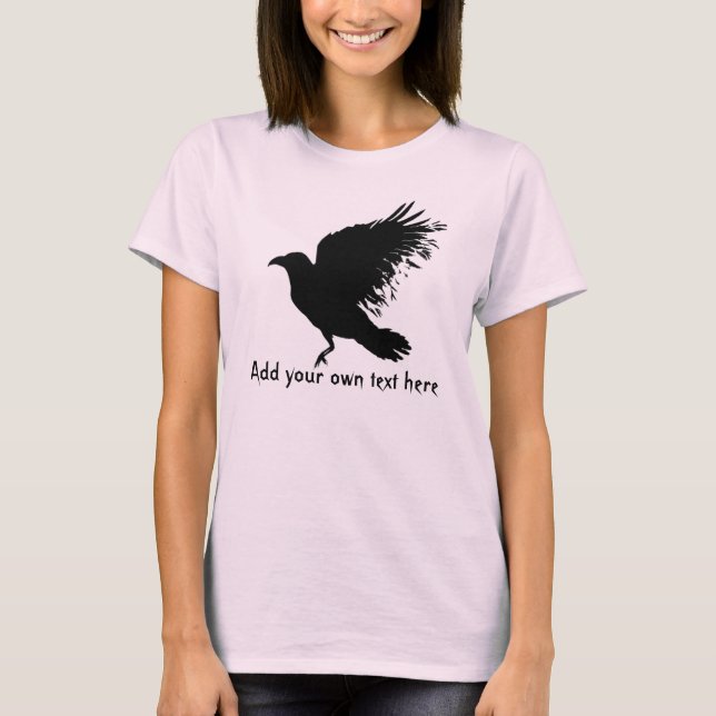 Crow - black T-Shirt (Front)