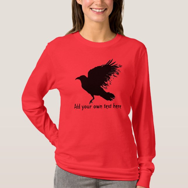Crow - black T-Shirt (Front)