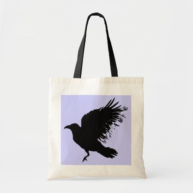 Crow - black tote bag (Front)