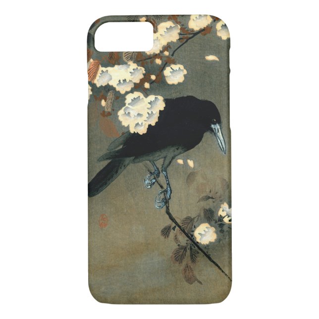 Crow & Blossom by Ohara Koson (1910) Case-Mate iPhone Case (Back)