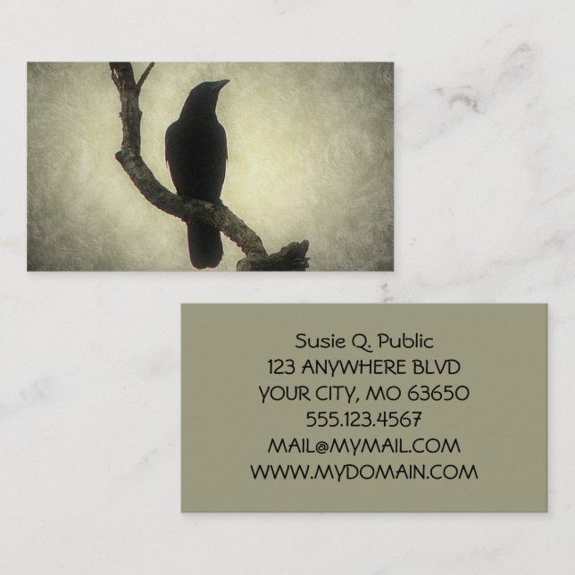 Crow Business Card (Front/Back)