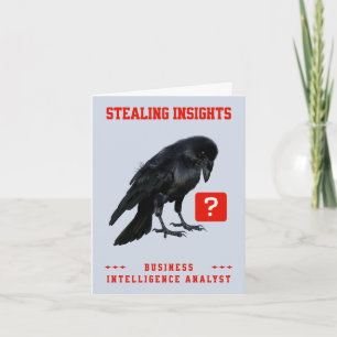 Crow Business Intelligence Analyst Note Card