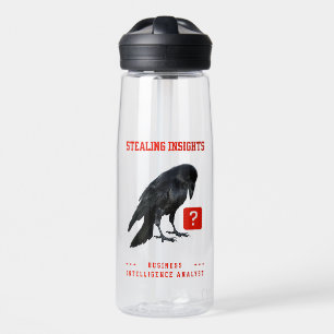 Crow Business Intelligence Analyst Water Bottle